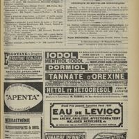 0701 - Page 703 - Faculté de médecine de Paris. (Actes du 1er au 6 juillet 1901). Examens de doctorat / Chronique et nouvelles scientifiques. Marine / L'Académie des sciences morales et politiques