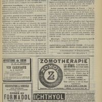 0737 - Page 739 - Chronique et nouvelles scientifiques. Marine / Distinctions honorifiques / Association générale de prévoyance et de secours mutuels des médecins de France / Société centrale des médecins de France / Nécrologie