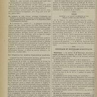 0748 - Page 750 - Intérêts professionnels. Placement d'office d'un aliéné dans un asile ; responsabilité du médecin qui délivre le certificat : elle s'efface devant celle du préfet qui donne l'ordre d'internement / Un médecin de ville d'eaux, recevant d'ordinaire ses clients à son domicile personnel, ne doit pas être imposé à la patente pour un cabinet mis à sa disposition dans l'établissement thermal / Les obligations des membres d'associations syndicales / Thèses soutenues à la Faculté de médecine de Paris pendant l'année scolaire 1900-1901 / Chronique et nouvelles scientifiques. Statistique