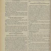 0784 - Page 786 - Séance de la Société médicale des hôpitaux. (12 juillet 1901). M. Ménétrier : Larynx atteint d'inflammation phlegmoneuse / Médecine pratique. Les injections de bicarbonate de soude dans le traitement du coma diabétique / Procédé pour calmer la douleur causée par les extractions dentaires / Revue bibliographique. Traité de chirurgie d'urgence, par Félix Lejars / Chronique et nouvelles scientifiques. Création d'un Institut de médecine appliquée / Distinctions honorifiques / Guerre