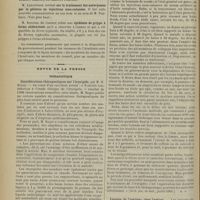 0790 - Page 792 - Séance de l'Académie de médecine. (16 juillet 1901). De la contagiosité de la pelade, M. Hallopeau / M. Lancereaux : Sur le traitement des anévrysmes par la gélatine en injections sous-cutanées, en son nom et au nom de M. Paulesco / M. Roustan : Epidémie de grippe à forme abdominale / Revue de la presse. Thérapeutique. Considérations thérapeutiques sur l'érysipèle. (Arch. gén. de méd., juillet 1901) / Lavages de l'estomac chez l'enfant