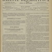 0795 - Page 797 - Sommaire / Abonnements de vacances / Revue générale. Étude de la glande thyroïde, de la thyroïodine et de la médication thyroïdienne. Par M. Ed. Chapellier... I. Appareil thyroïdien et thyroïdienne