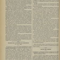0870 - Page 872 - Médecine pratique. Le cacodylate de soude dans la tuberculose pulmonaire. D'après M. Albert Jalaguier / Séance de la Société de chirurgie. (31 juillet 1901). M. Kirmisson : Cas de persistance du canal omphalo-mésentérique / Sur l'observation de MM. Souligoux et Lapointe : Rétrécissements du rectum, par la colostomie temporaire et le cathétérisme rétrograde, M. Chaput / Revue des thèses. Contribution à l'étude des tumeurs malignes du rein chez l'enfant chez l'adulte, par M. le Docteur Puig Amesller. (Thèse de Montpellier, 1900)