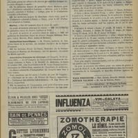 0873 - Page 875 - Chronique et nouvelles scientifiques. École de médecine / Service de santé des troupes coloniales / Marine / Distinctions honorifiques / Association française de chirurgie / Chemins de fer de Paris à Lyon et à la Méditerranée