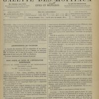 0875 - Page 877 - Sommaire / Abonnements de vacances / Mort subite au cours de l'intoxication diphtérique. Intégrité des centres bulbaires et des pneumogastriques myocardite latente ; par MM. Ch. Aubertin et L. Babonneix...