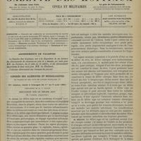 0883 - Page 885 - Sommaire / Abonnements de vacances / Congrès des aliénistes et neurologistes de France et des pays de langue française. XIe session, tenue à Limoges, du 1er au 7 août 1901. Discussion sur le délire aigu. (M Carrier...)