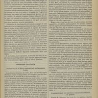0893 - Page 895 - L'aspiration évacuatrice dans le traitement des péritonites aiguës ; par M. Paul Gueniot... / Médecine pratique. Traitement de la fièvre typhoïde par les lavements froids / L'analgésie par les injections sous-arachnoïdiennes de quinine