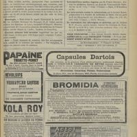0897 - Page 899 - Chronique et nouvelles scientifiques. Ambulance urbaine / Nécrologie / Avis / Bulletin bibliographique