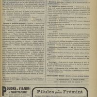 0917 - Page 919 - Chronique et nouvelles scientifiques. La lutte entre l'Institut Pasteur de Lille et le corps médical / Faculté de médecine de Paris / Facultés de médecine / Écoles de médecine / Le diplôme de médecin colonial / Distinctions honorifiques / Nécrologie / 0.207. - Pharmacien d'un certain âge