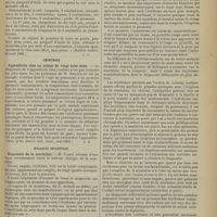 0923 - Page 925 - Revue de la presse. Médecine. Corps étrangers du tube digestif et purée de pommes de terre. (Bulletin médical, 14 août 1901) / Chirurgie. Appendicite chez un enfant de vingt-trois mois. (Journ. of the Americ. med. Assoc. , mai 1901) / Maladies infantiles. Diagnostic de la scarlatine