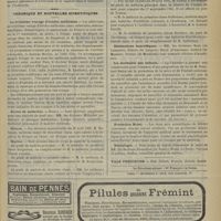 0973 - Page 975 - Thèses soutenues à la Faculté de médecine de Paris pendant l'année scolaire 1900-1901 / Chronique et nouvelles scientifiques. Le troisième voyage d'études médicales / Écoles de médecine / Guerre / Marine / Distinctions honorifiques / La mortalité des enfants / Fondation Nobel / Nécrologie