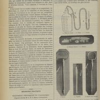 0976 - Page 978 - Traitement du délirium tremens fébrile par la balnéation froide ; d'après M. Salvant / Médecine pratique. Traitement chirurgical de l'anasarque. D'après le Docteur M. L. H. S. Menko...