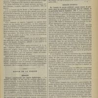 0977 - Page 979 - Médecine pratique. Traitement chirurgical de l'anasarque ; d'après le Docteur M. L. H. S. Menko... / Revue de la presse. Médecine. Purpura compliquant une angine diphtérique. (The Lancet, 20 juillet 1901) / Médecine infantile. De l'emploi du sérum artificiel comme moyen de pronostic dans les maladies infectieuses chez les enfants, et en particulier dans la diphtérie