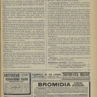 1021 - Page 1023 - Chronique et nouvelles scientifiques. L'acquittement de l'Union médico-pharmaceutique en police correctionnelle. Le texte du jugement / Le meeting des infirmiers / Nécrologie