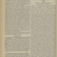 1036 - Page 1038 - Revue de la presse. Chirurgie. Terminaison rare de l'appendicite. (Wratch, 1901, n° 19) / Chirurgie dentaire. Contribution à l'étude de l'arrêt de la carie dentaire, par J. Choquet... (Assoc. franç. pour l'avanc. des sc. , Congr. d'Ajaccio, septembre 1901) / Thérapeutique. Résorption des hémorragies rétiniennes sous l'influence des rayons bleus. (Société ophtalm. de Saint-Pétersbourg, 19 avril 1901) / Traitement des furoncles et de l'acné par l'ichtyol. M. Glikmann. (Ejenedelnik, 1901, n° 19) / Thèses soutenues à la Faculté de médecine de Paris pendant l'année scolaire 1900-1901