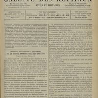 1059 - Page 1061 - Sommaire / Pronostic, complication et traitement de la fièvre typhoïde chez les enfants ; d'après M. Octave Ratier