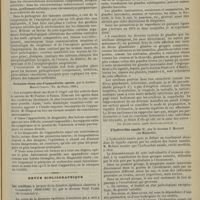 1075 - Page 1077 - Revue des thèses. Endothéliomes des méninges. Étude histologique, clinique et pathogénique, par M. le Docteur Albert Devaux. (Th. de Paris, 1901) / Soixante-deux cas d'appendicite opérés, par le Docteur Marcel Chapon. (Th. de Paris, 1901) / Revue bibliographique. Les oreillons, à propos de la dernière épidémie observée à Commentry (1899-1900), par le Docteur Paul Fabre... / L'hydrorrhée nasale, par le Docteur J. Molinié...