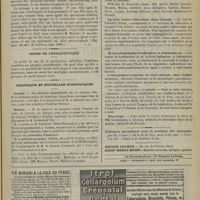 1093 - Page 1095 - Revue de la presse. Médecine infantile. Un père cocaïnomane engendrant des enfants idiots. (Rev. mens. des mal. de l'enfance, sept. 1901) / Notes de thérapeutique / Chronique et nouvelles scientifiques. Guerre / Marine / La lutte contre l'alcoolisme dans l'armée / Écoles municipales d'infirmiers et d'infirmières / Nécrologie