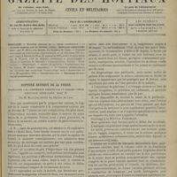 1107 - Page 1109 - Sommaire / Rupture brusque de la vessie. Consécutive à la compression exercée par un fibrome utérin. Péritonite généralisée. Mort ; par M. Mailland...