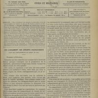1115 - Page 1117 - Sommaire / Sur l'isolement des enfants coquelucheux dans les compartiments de chemin de fer