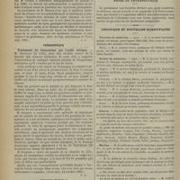 1120 - Page 1122 - Revue de la presse. Chirurgie. Le tétanos et la méthode de Baccelli. (Bull. de l'hôp. civil français de Tunis, sept. 1901) / Thérapeutique. Traitement du rhumatisme par l'acide citrique. (Nord méd. , 12 octobre 1901) / Médecine tropicale. Les bourbouilles et leur traitement. (Arch. de méd. navale, juillet 1901) / Notes de thérapeutique / Chronique et nouvelles scientifiques. Facultés de médecine / Écoles de médecine / Guerre / Marine