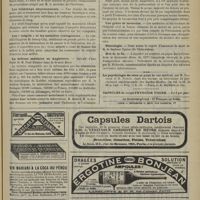 1121 - Page 1123 - Chronique et nouvelles scientifiques. Médecins sanitaires maritimes / Les tramways empoisonneurs / Les « mégots » et les maladies contagieuses / La défense sanitaire en Angleterre / Une grève de médecins / Nécrologie / Mot de la fin