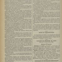 1132 - Page 1134 - Chirurgie de la rate ; par M. le Docteur Ch. Février... / Notes de thérapeutique / Faculté de médecine de Paris. (Actes du 14 au 19 octobre 1901). Examens de doctorat / Chroniques et nouvelles scientifiques. Marine