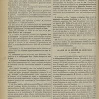 1142 - Page 1144 - Congrès périodique de gynécologie, d'obstétrique et de pédiatrie. (IIIe session, tenue à Nantes, du 23 au 29 Septembre 1901). Compte rendu par M. Platon... Communications diverses. M. Guyot : Procédé d'anastomose tendineuse par accolement latéral du Professeur Piéchaud / M. d'Astros... : Epistaxis chez le nouveau-né / A propos du traitement des tuberculoses locales, M. Gastou / Séance de la Société médicale des hôpitaux. (11 octobre 1901) : M. Souques, au nom de MM. Vaschide et Menuier : Les températures locales cutanées chez des paralytiques générales femmes / M. Dufour : Examen cytologique dans un cas de méningite chronique alcoolique / MM. Variot et Roy : Pneumothorax survenu u cours d'une thoracentèse / Séance de la Société de chirurgie. (9 octobre 1901). M. Ricard : Dégénérescence fibreuse du corps thyroïde