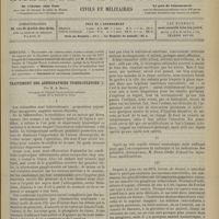 1155 - Page 1157 - Sommaire / Traitement des adénopathies tuberculeuses ; par M. A. Broca...