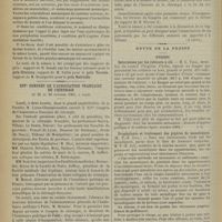 1184 - Page 1186 - Séance de l’Académie de médecine (22 octobre 1901). Une théorie du sommeil, M. Maurice de Fleury / XIVe Congrès de l’Association française de chirurgie du 21 au 26 octobre 1902, à Paris (À suivre) / Revue de la presse. Hygiène. Saturnisme par les robinets à clé. (Annales d'hygiène publique et de médecine légale, octobre 1901) / Prophylaxie et traitement des piqûres de moustiques