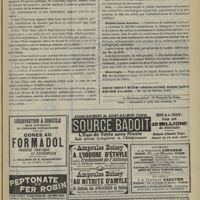 1197 - Page 1199 - Chronique et nouvelles scientifiques. Le régime des aliénés à la Chambre / Contre la tuberculose / Amphithéâtre des hôpitaux / Hôpital Saint-Antoine / Nécrologie