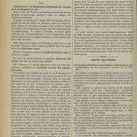 1242 - Page 1244 - Communications diverses. Vessie. Irrigation continue de la vessie après la taille hypogastrique, M. Escat / Reins. Contribution à la physiologie pathologique de l'incision et et de l'extirpation du rein, M. Pousson / MM. Albarran et Cathelin : Anatomie normale des capsules surrénales / Revue des thèses. De l'eczéma arthritique chez l'enfant et spécialement chez le nourrisson, par M. le Docteur E. Leullier. (Th. de Paris, 1901)