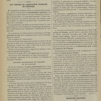 1250 - Page 1252 - Séance de la Société médicale des hôpitaux (8 novembre 1901). MM. Marie et Guillain : Ladrerie / XIVe Congrès de l’association française de chirurgie. M. Delagenière... : Pneumothorax opératoire / M. le Professeur Le Dentu : 53 amputations du sein / Maladies chirurgicales de l’estomac et de l’intestin. M. Terrier : gastro-entérostomies / M. Vautrin... : Dislocation verticale / Exclusion de l'intestin, M. Peyrot / Opothérapie entérique. M. Vidal... (À suivre) / Médecine pratique. Le soufre dans le traitement de la séborrhée