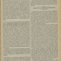 1279 - Page 1281 - Séance de la Société médicale des hôpitaux. (Séance du 15 novembre 1901). Lymphadénome à évolution rapide ayant pu faire soupçonner un abcès du foie ; artérite sténosante de l'aorte et du tronc brachio-céphalique avec dilatation excessive des artères coronaires, tel est le titre de l'observation résumée, par M. Le Gendre / M. Lamy : Conformation thoracique fut singulièrement favorable à la production de souffles cardio-pulmonaires et s'associa à des troubles fonctionnels du coeur / MM. Huchard et Bergouignan : Épanchement pleural / Séance de la Société de neurologie (7 novembre 1901). M. Babinski : Hystérie
