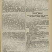1281 - Page 1283 - Séance de la Société de neurologie (7 novembre 1901). M. Chipault : Quinze nouveaux cas d'élongation trophique / MM. Feindel et Meige : Heureux résultat de la rééducation dans le tic mental / M. Dufour : Signes musculaires qui lui paraissent devoir assombrir le pronostic à porter sur un cas de délire quelconque / Médecine pratique. Traitement des syphilis graves par les injections sous-cutanées de benzoate de mercure