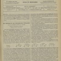 1287 - Page 1289 - Sommaire / Des troubles et des déformations pupillaires dans les diverses espèces de vésanies ; par M. E. Marondon de Montyel...