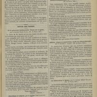 1303 - Page 1305 - Médecine pratique. Traitement de la syphilis par les injections d'hermophényl / Revue des thèses. De la précocité Intellectuelle. Étude sur le génie, par le Docteur Emile Duché. (Th. de Paris, 1901) / Alcoolisme et enfants, par le Docteur Paul Ladrague. (Th. de Paris, 1901) / Alcool et traumatisme, par le Docteur Georges Maussire. (Th. de Paris, 1901) / Aubrac, Climat et sanatorium ; étude de climatothérapie, par le Docteur C. Andrieu. (Th. de Paris, 1901) / La tuberculose à Reims, par le Docteur Albert Bocquet. (Th. de Paris 1901) / La tuberculose primitive des muscles, par le Docteur Plantard. (Th. de Paris, 1901)
