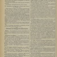 1304 - Page 1306 - Revue des thèses. La tuberculose primitive des muscles, par le Docteur Plantard. (Th. de Paris, 1901) / La désinfection du linge, par le Docteur René Dardeau. (Th. de Paris. 1901) / Chronique et nouvelles scientifiques. Marine / Distinctions honorifiques / Le VIe Congrès français de médecine / Statistique / La triple ascension scientifique de l’Aéro-Club / Leçons cliniques sur les maladies cutanées et syphilitiques / Exercices pratiques de diagnostic bactériologique