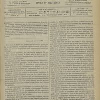 1307 - Page 1309 - Sommaire / Paris, le 25 novembre 1901