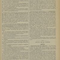 1347 - Page 1349 - Séance de l'Académie de médecine. (3 décembre 1901). M. Fernet : Traitement de l'alcoolisme par la strychnine / M. Duguet : Epidémie de grippe à forme abdominale / Échanges respiratoires dans les hautes altitudes, M. Chaveau, M. Albert Robin, en leur nom et au nom de MM. Maurice Binet et Dupasquier / M. A. Chipault : Pathogénie de la contracture pyramidale / M. Barré : Germes de froment et leur emploi dans le traitement de la tuberculose / Revue de la presse. Médecine. Complications rares de la dysenterie