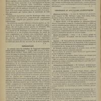 1348 - Page 1350 - Revue de la presse. Médecine. Complications rares de la dysenterie / Thérapeutique. La créosote dans les maladies de l'appareil respiratoire autres que la tuberculose.(broch. de 66 p., Tunis, 1901) / Chronique et nouvelles scientifiques. Hôpitaux de Paris / Écoles de médecine / Guerre / Distinctions honorifiques / Le droit de réponse / Nécrologie