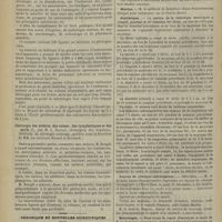 1360 - Page 1362 - Revue bibliographique. Manuel des infirmières, petite chirurgie, pansements, bandages, par le Docteur E. Vincent... / Chirurgie des artères, des veines, des lymphatiques et des nerfs, par M. J. Bouglé... (Biblioth. de chirurgie contemp., publiée sous la direction de MM. les Docteurs Ricard et Rochard) / Chronique et nouvelles scientifiques. Hôpitaux de Paris / Écoles de médecine / Marine / Statistique / Leçons de clinique chirurgicale / Nécrologie