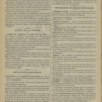 1376 - Page 1378 - Séance de l'Académie de médecine. (10 décembre 1901). M. Champetier : Grossesse de six mois et demi compliquée de kystes hydatiques / Revue de la presse. L'emploi du cacodylate de soude dans la lèpre. (Bull. méd. de l'Algérie, nov. 1901) / Revue bibliographique. L'hypnotisme et les suggestions hypnotiques, Docteur J. Vires... / Chronique et nouvelles scientifiques. Hôpitaux de Paris / Académie de médecine / Écoles de médecine / Marine / Académie et laboratoire des sciences médicales de Catalogne / Cours d'ophtalmoscopie et de réfraction