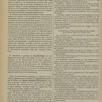 1386 - Page 1388 - Séance de la Société de chirurgie. (11 décembre 1901). Plaies de la moelle : M. Delbet / M. Hartmann : Duodénostomie / Appendicite, présenté par M. Felizet / Une hernie ombilicale embryonnaire..., par M. Hue / Revue des thèses. Des néoplasmes prérotuliens, par le Docteur O. Candegabe. (Paris, 1901) / Contribution à l'étude des adénomes du rectum, par le Docteur Henri Jodin. (Paris, 1901) / Maladie osseuse de Paget chez l'homme et maladie du son chez le cheval ; analogie de ces deux maladies, par M. le Docteur René Barthélemy. (Paris, 1901)