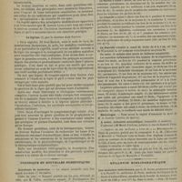 1388 - Page 1390 - Revue bibliographique. Traité élémentaire de clinique thérapeutique, par Gaston Lyon / La léprose, par le Docteur dom Sauton / Chronique et nouvelles scientifiques. Académie de médecine / Statistique / Nécrologie / À céder, industrie scientifique / Chemins de fer de Paris à Lyon et à la Méditerranée / Bulletin bibliographique
