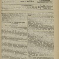 1391 - Page 1393 - Sommaire / Kyste dermoïde de l'ovaire compliquant l'accouchement ; par M. P. Puech...