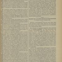 1393 - Page 1395 - Kyste dermoïde de l'ovaire compliquant l'accouchement ; par M. P. Puech... / Séance de la Société médicale des hôpitaux. (6 décembre (suite) et 13 décembre 1901). MM. Triboulet et Lippmann : Leucémie myélogène/ Présence du bacille d'Éberth dans l'urine des typhiques : Bouchard