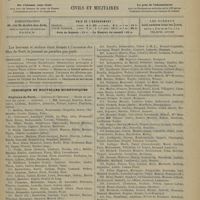 1419 - Page 1421 - Sommaire / Chronique et nouvelles scientifiques. Hôpitaux de Paris / Hôpitaux de province / Facultés de médecine