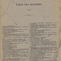 1451 - Page 1453 - Table des matières. 1901