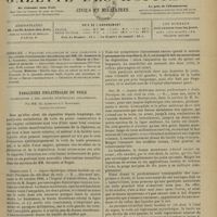 1311 - Page 1285 - Sommaire / Paralysies unilatérales du voile consécutives à des angines diphtériques unilatérales ; par MM. Ch. Aubertin et L. Babonneix...